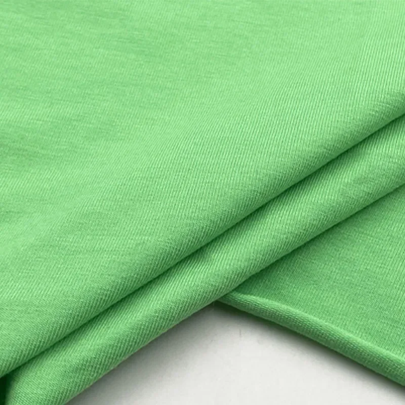 Width 68'' Solid Color Comfortable Soft Elastic Knitted Spandex Cotton Fabric By The Yard For T-Shirt Dress Material