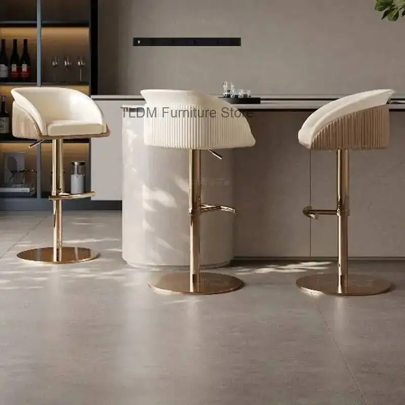 Fashion Vanity Cheap Computer Dining Bar Interior Stools Counter Chairs Vintage Decoration Taburete Alto Lounge Suite Furniture