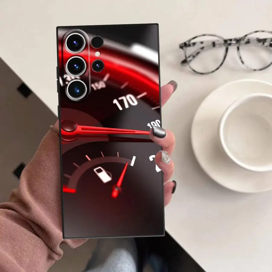 Red Car Gauge Case for Samsung Galaxy S26 Ultra Note 20 10 S22 S20 FE S25 Plus S21 S24 S23 Phone Cover view 6