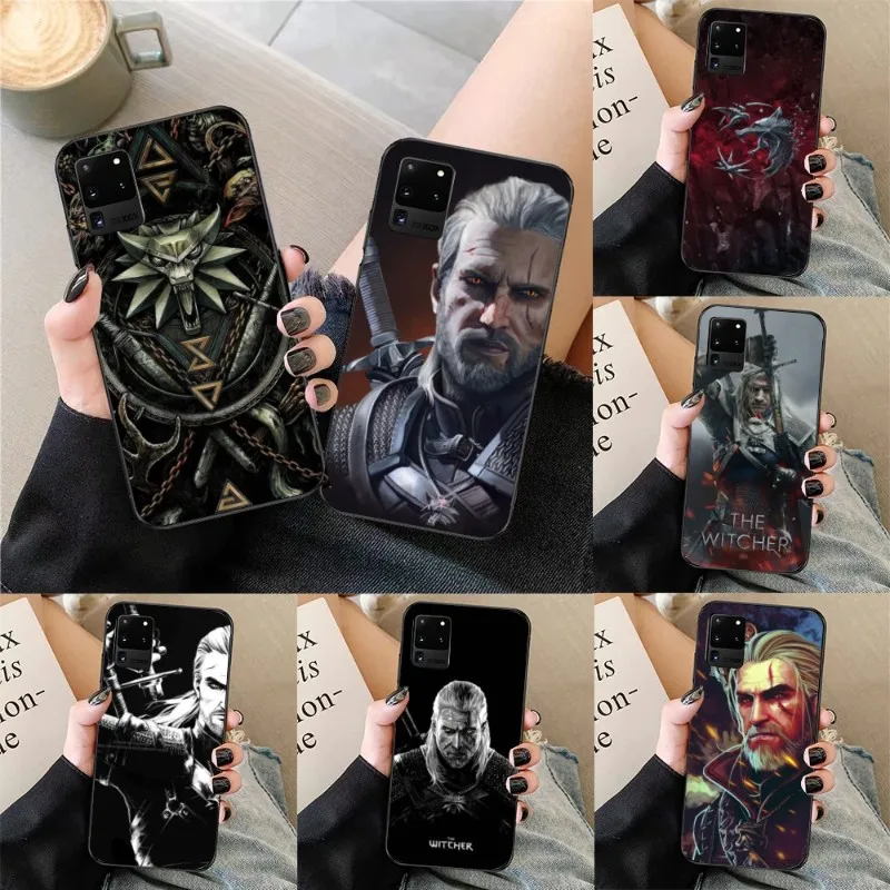 Hunter W-Witcher Smart Phone Case for Samsung Galaxy S23 S22 S21 S10 S9 S8 Plus Ultra Black Soft Phone Cover Funda