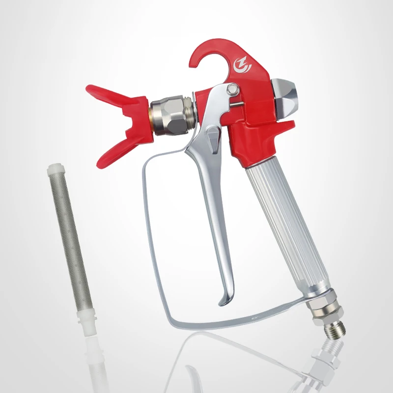 Airless Spray Gun High Pressure XS-818 + Nozzle Seat + 5 x Airless Paint Spray Gun Filter