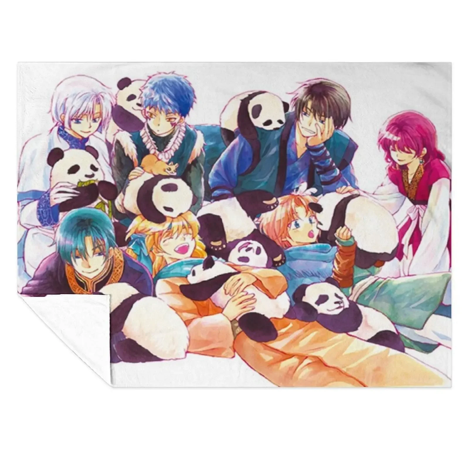 

Akatsuki no Yona Yona of the Dawn The Dark Dragon and the Happy Hungry Bunch Anime Throw Blanket Thin Kid'S Blankets