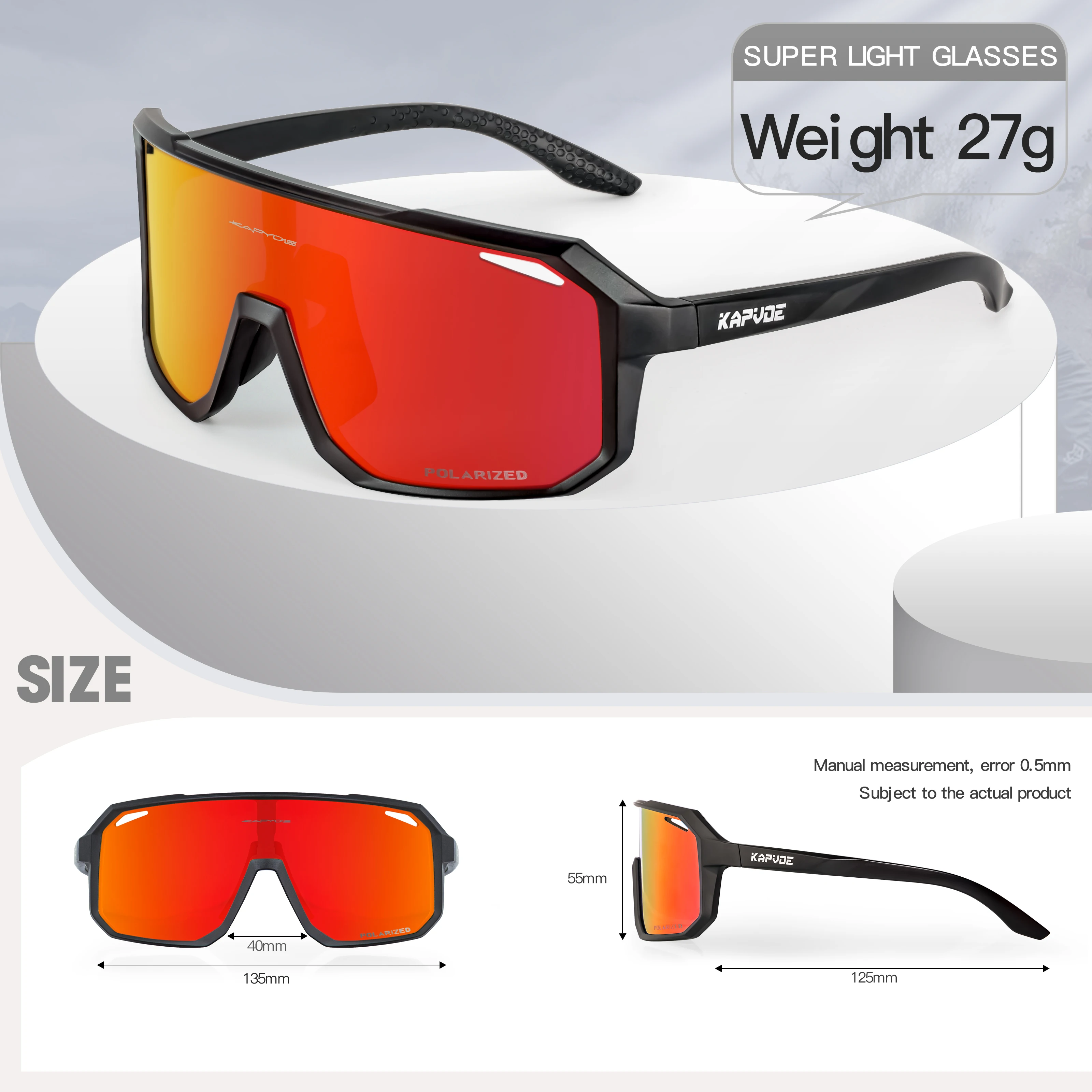 2023 Kapvoe Bike Sunglasses Glasses for Men Women Outdoor Cycling Sports UV400 MTB Cycling Road Bicycle Glasses Speed Driving