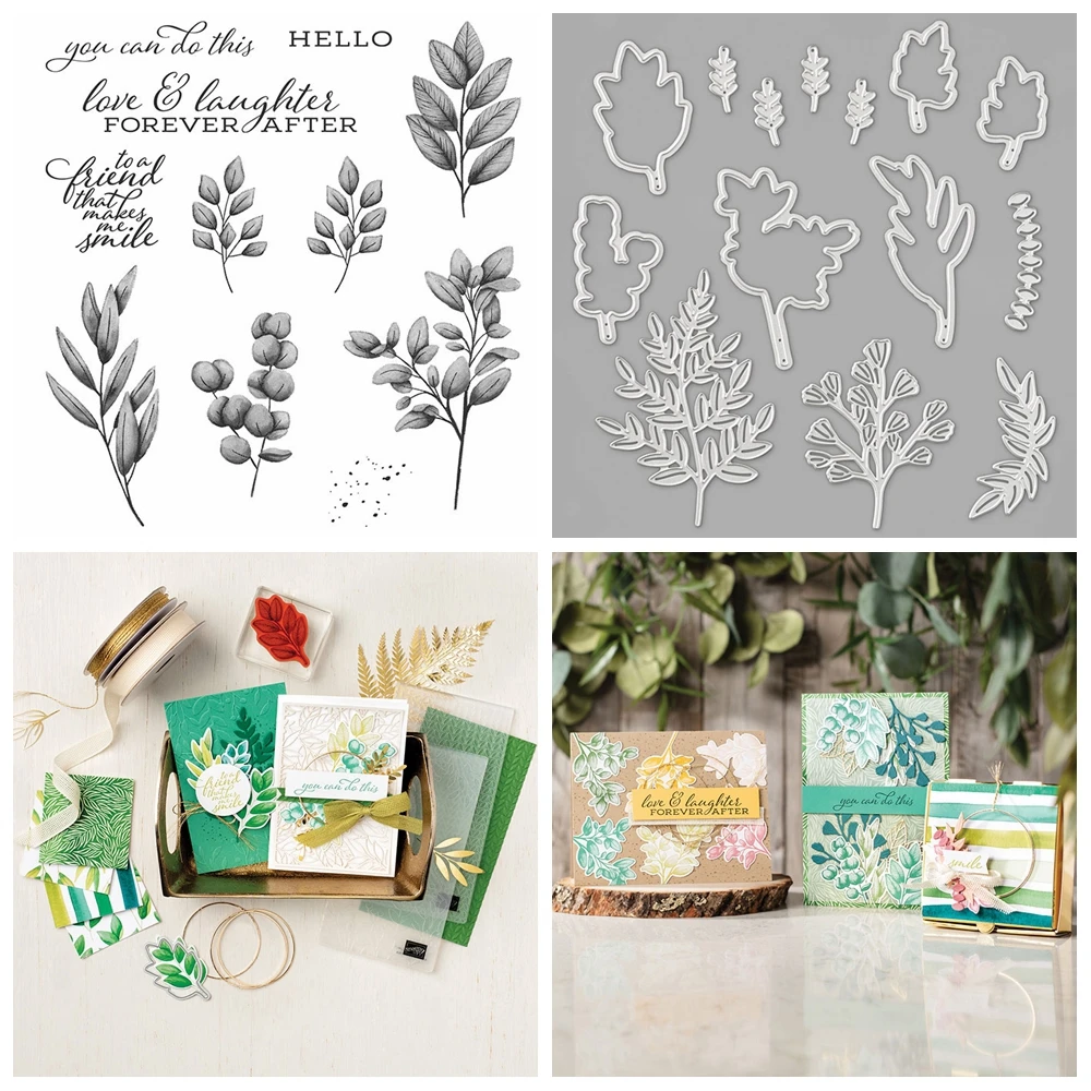 Schöne Welt, so sehr glücklich, Bündel, transparente Stempel und Metall-Stanzformen für DIY-Bastelarbeiten, Karten, Scrapbooking, Dekoration – Detail 6