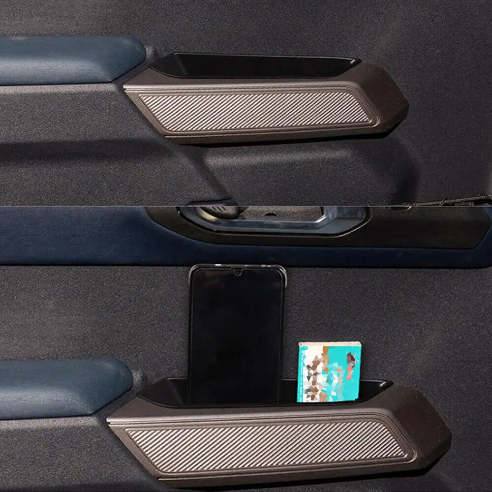 2pcs/set Car Inner Door Armrest Storage Box Handle Storage Tray Interior For Ford Bronco 2Door 2021 2022 2023 2024 2025