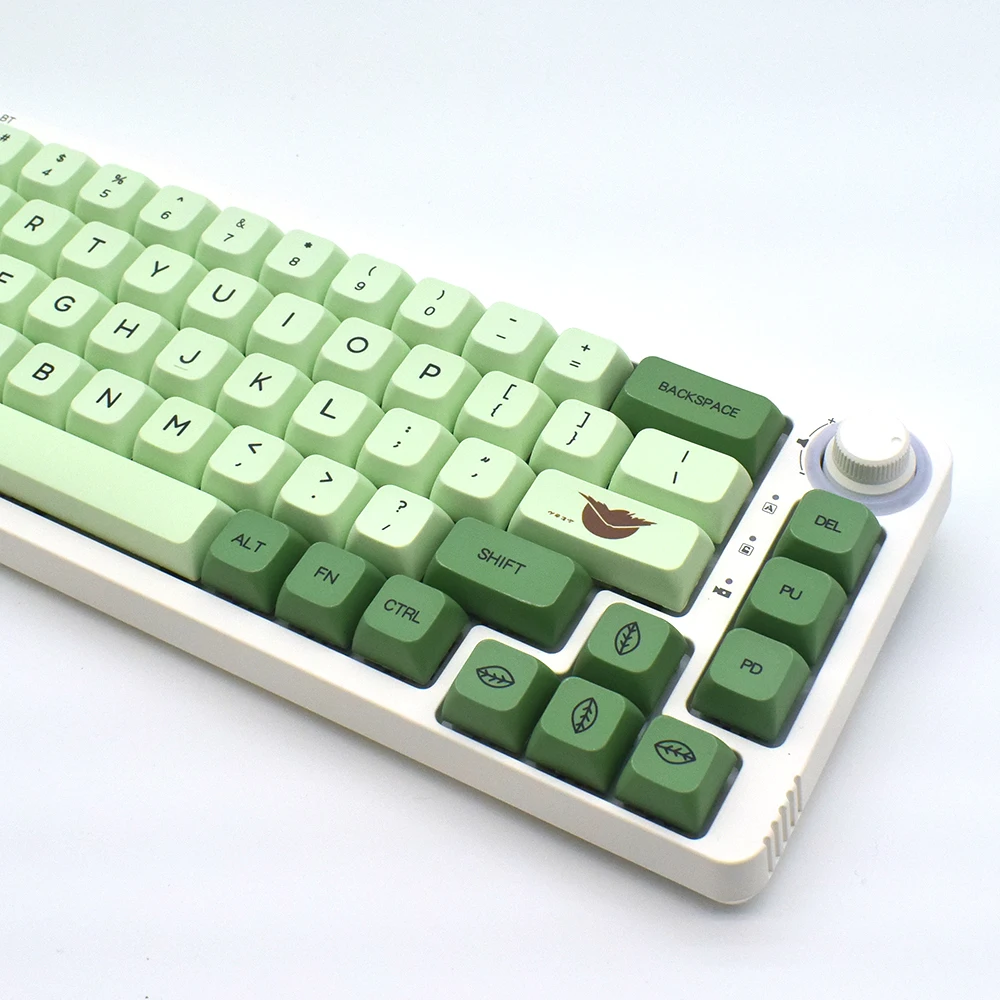抹茶キーキャップミント PBT 昇華 XDA 高さボールキャップ 123 キー適応可能 61 64 68 84 87 98