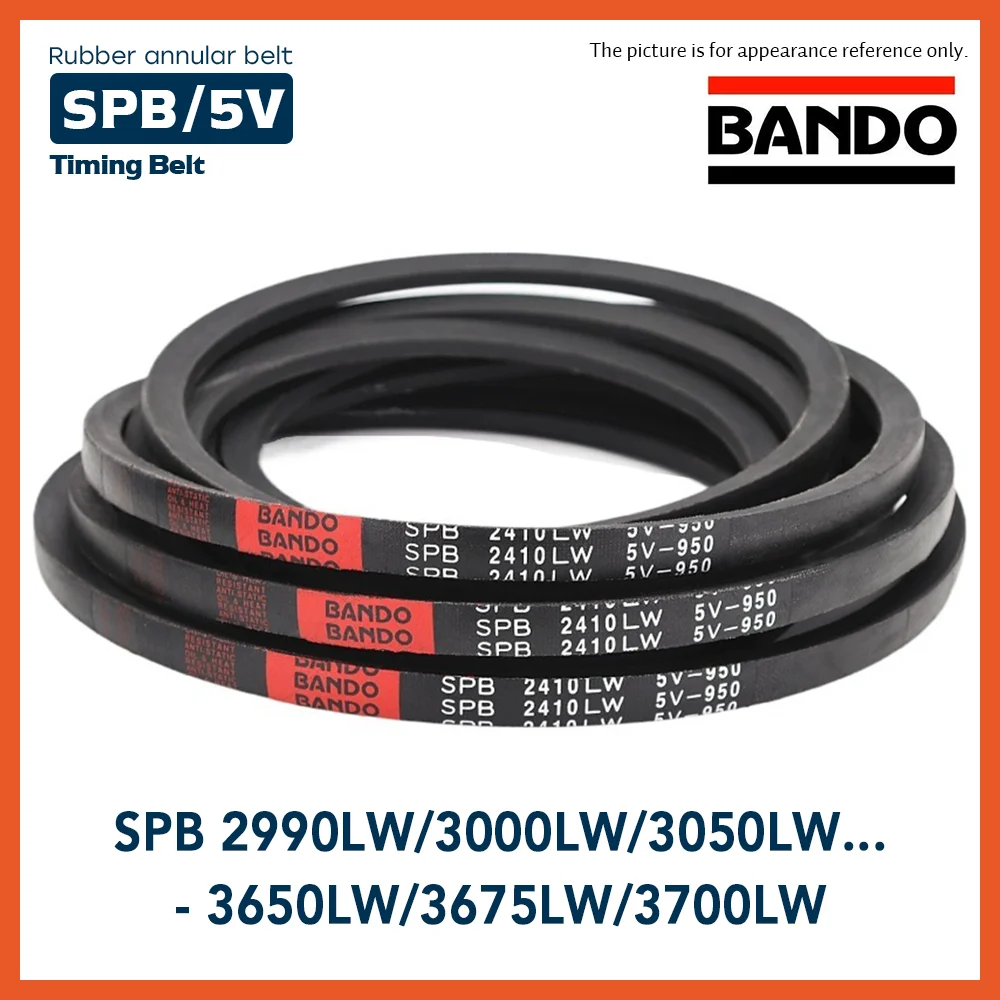 

Free Shipping BANDO SPB SECTION 17mm*14mm V BELT SPB2990LW 5V1180/3000LW-SPB3700LW Industry Black Rubber SPB Type Vee V Belt