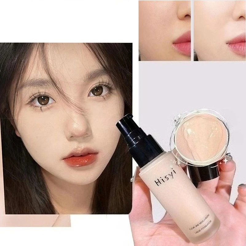 

Liquid foundation is light Brighten skin tone concealer naturally hides pores holds makeup isolates bb cream makeup skin care