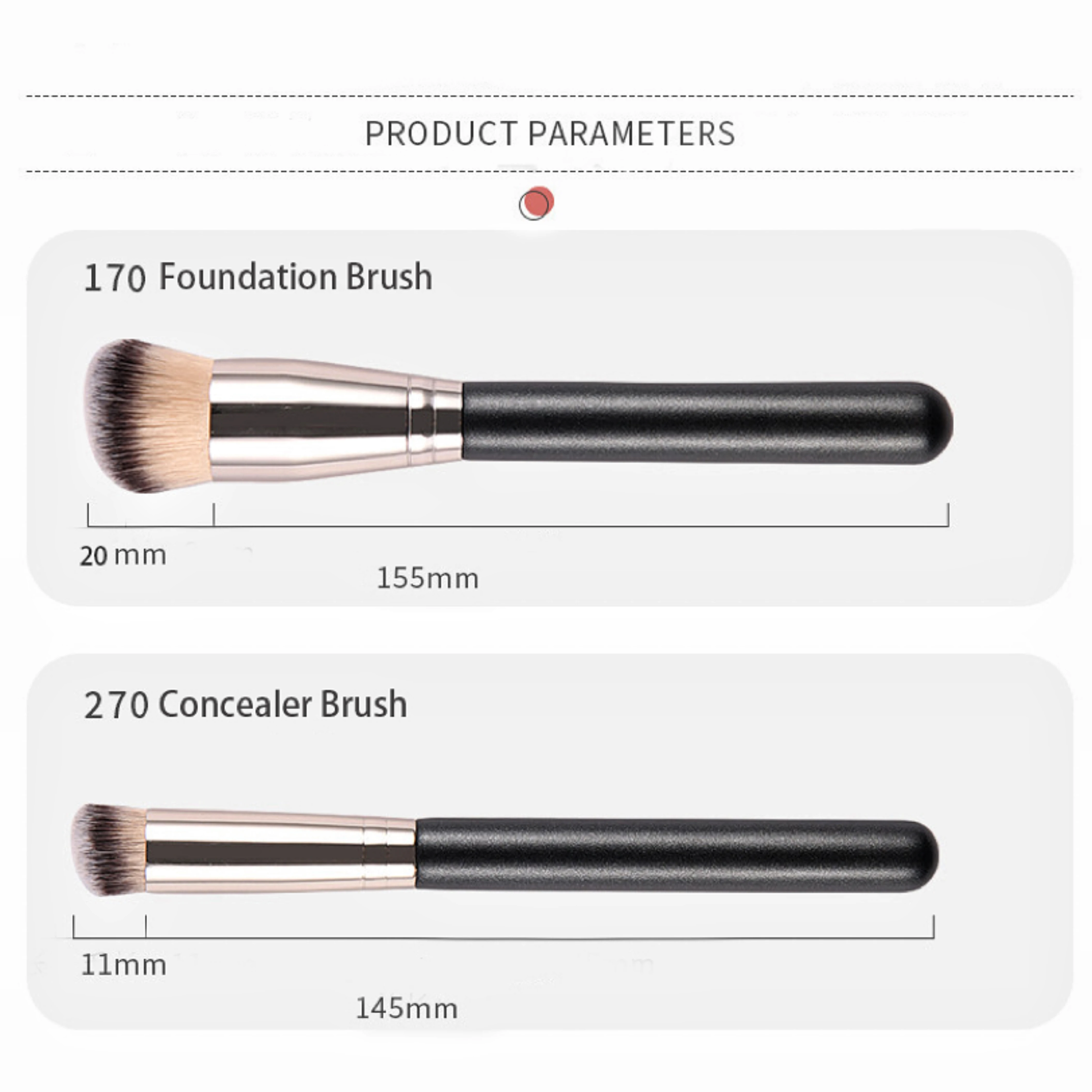 Concealer Brushes Makeup Oblique Head Foundation Brushes Seamless Cover Synthetic Dark Circle Liquid Cream Cosmetics Beauty Tool