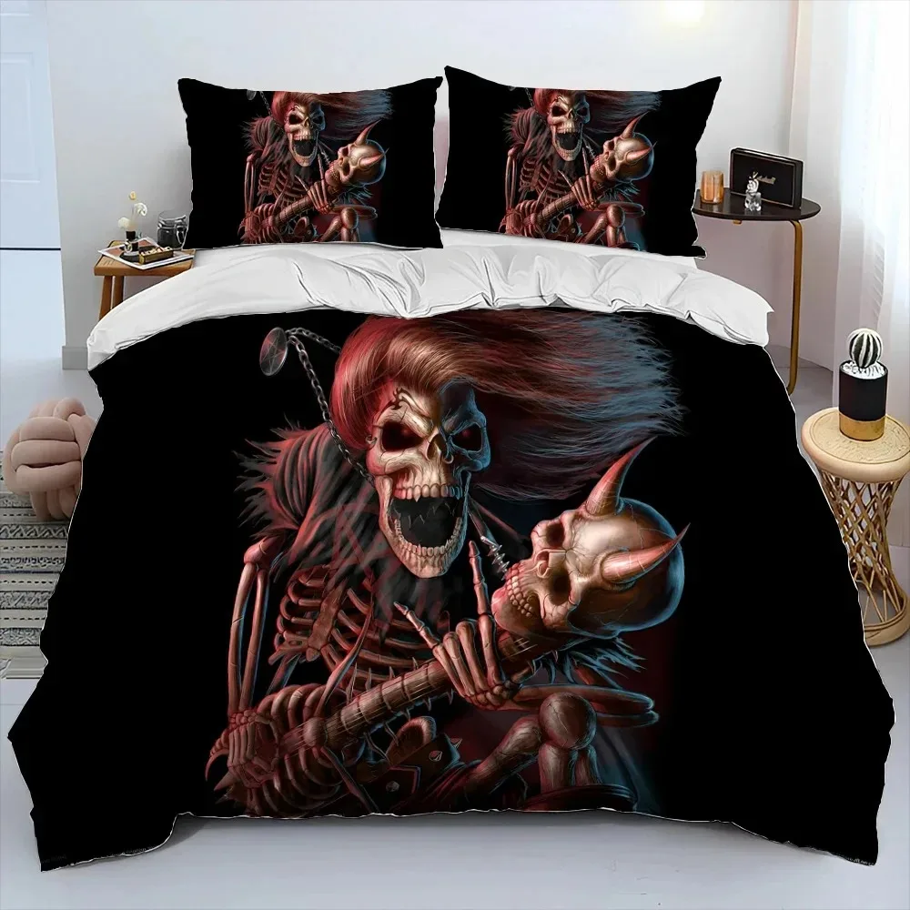 

3PC Bedding Set Classical Electric Guitar 3D Printed Duvet Cover BeddingSet Comfortable Breathable Luxury Sheet Cotton Bedding