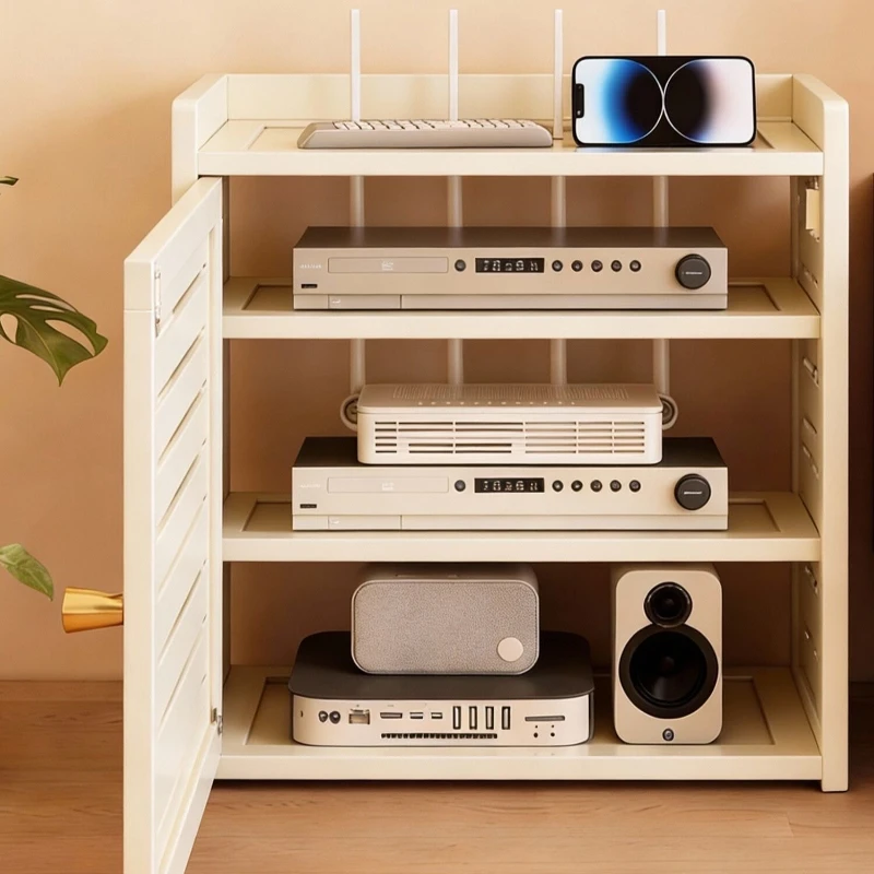 WiFi Router Holder Wireless Storage Box Weak‑Current ExtensionCase Set‑Top Box Cable HiderOrganizer Hide Messy Cables Home Decor