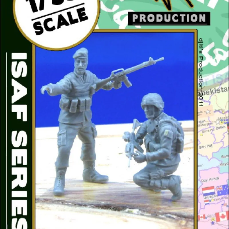 

1/35 Scale Diecast Resin Figure Model Kit Modern Military ISAF Series Afghan US Soldier 2 Figures Unassembled and Unpainted 916A