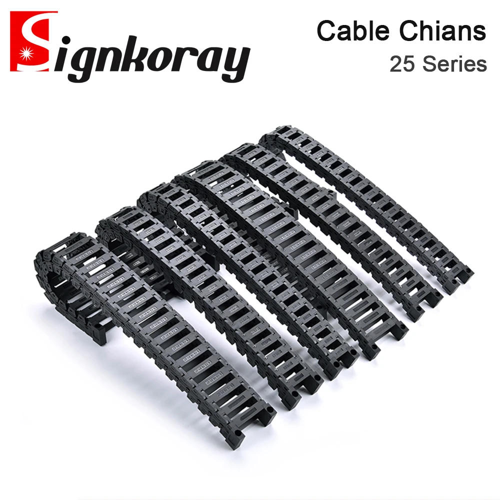 سلسلة كابل SignkoRay 25 سلسلة جسر كتم الصوت عالي السرعة مفتوح على كلا الجانبين سلسلة سحب ناقل الحركة لآلة ليزر Co2 #6