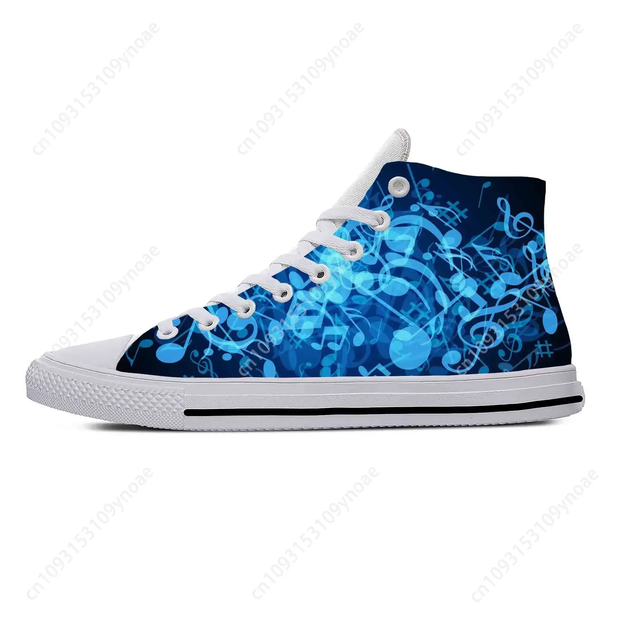 

Hot Cool Fashion Summer Manga Music Musical Notes Aesthetic Casual Custom Made Latest Shoes High Top Men Women Sneakers Classic