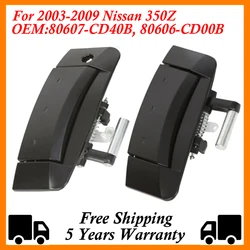 Exterior Outer Door Handles Black Silver Left Right Fit For 2003-2009 Nissan 350Z 80607-CD40B, 80606-CD00B 80606-CD01E