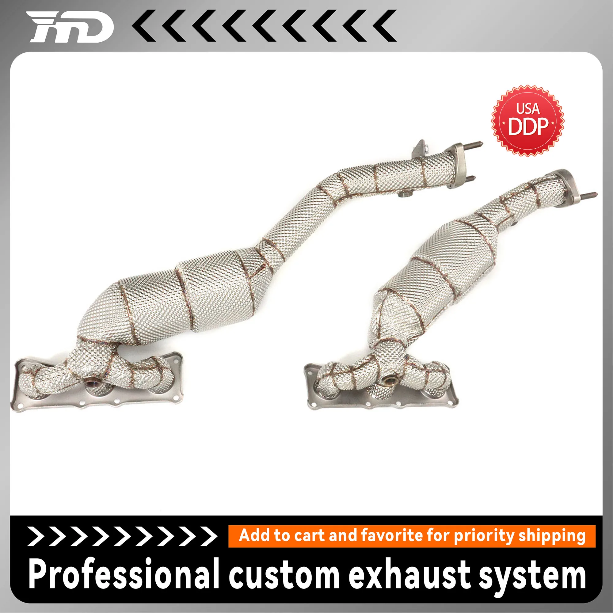 

HMD Performance Exhaust Header for BMW 523i F10 N52 | 304 Stainless Steel Mandrel Bent | Increased HP & Throttle Response