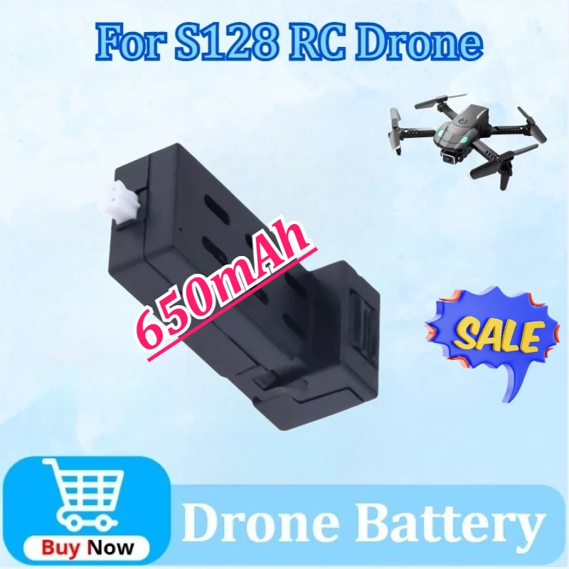 

Newly 3.7V 650mAh Lipo Battery for S128 RC Drone Battery S128 Replacement S128 MAX Battery Wholesale Part Accessory
