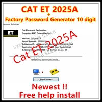 Nuevo programa de diagnóstico 2025 Red Cat ET 2025A 2025A para técnico electrónico Red Caterpillar + generador de contraseña de fábrica de 10 dígitos