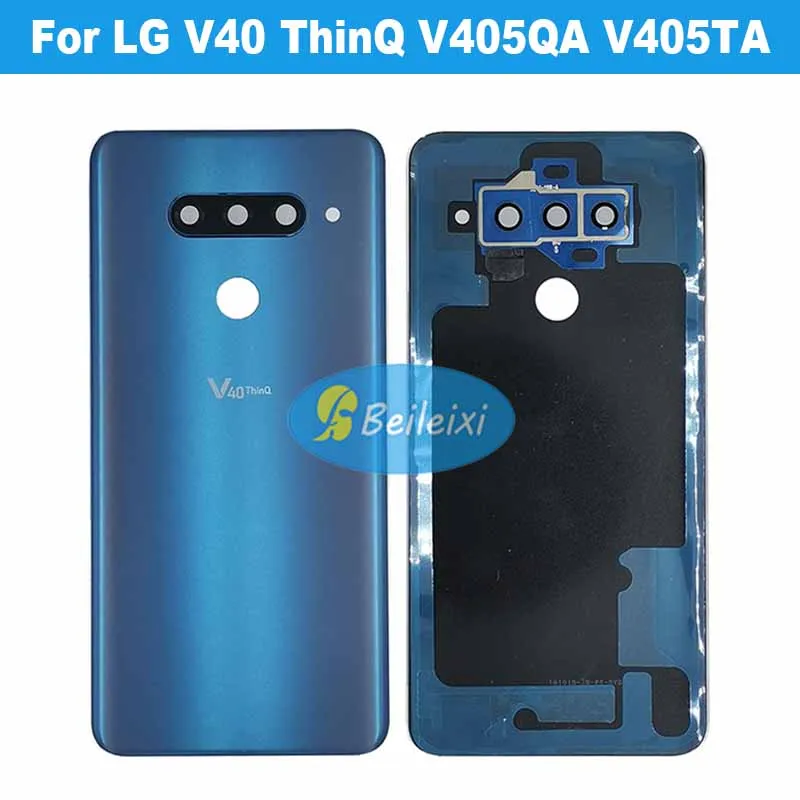 For LG V40 ThinQ V405QA V405TA V405UA V405TAB V405UA0 Battery Back Cover Rear Door Housing Case Durable Battery Cover