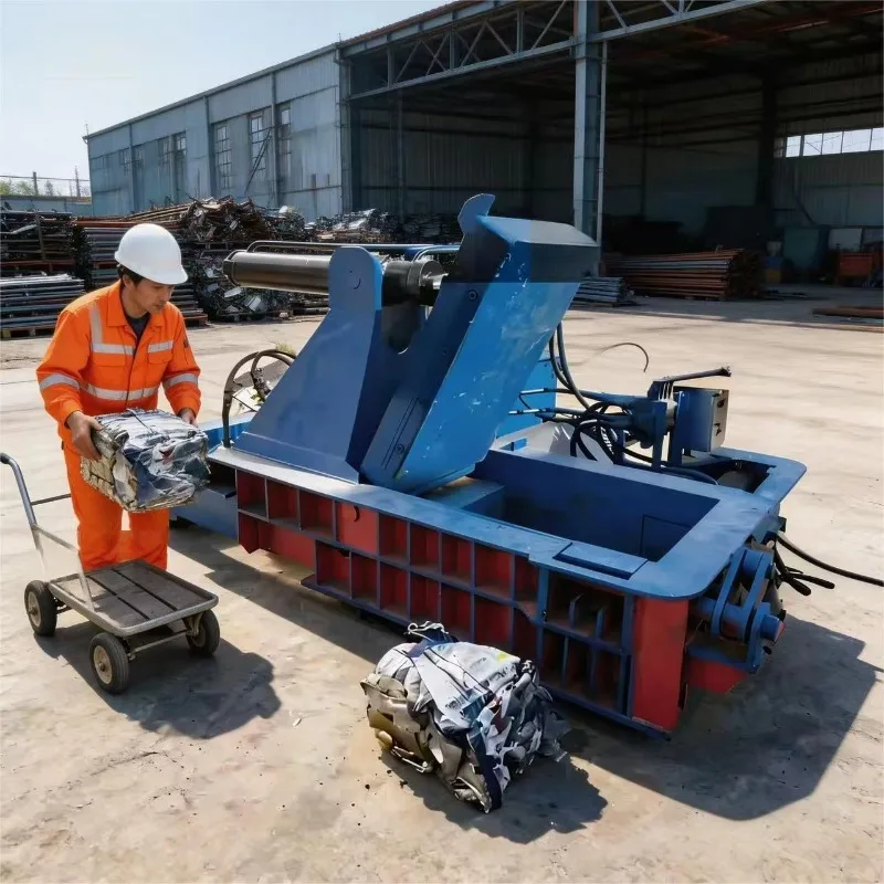 Presse à balles hydraulique personnalisée pour le recyclage des métaux, équipement de recyclage des métaux, presse à balles pour compresser les canettes en aluminium