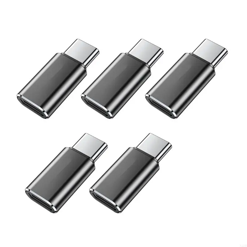 

2025 New 5Pcs Lighting to USB C Adapter Aluminum For Phone 15/16 Pad and Switches for Charging and Data Transfer