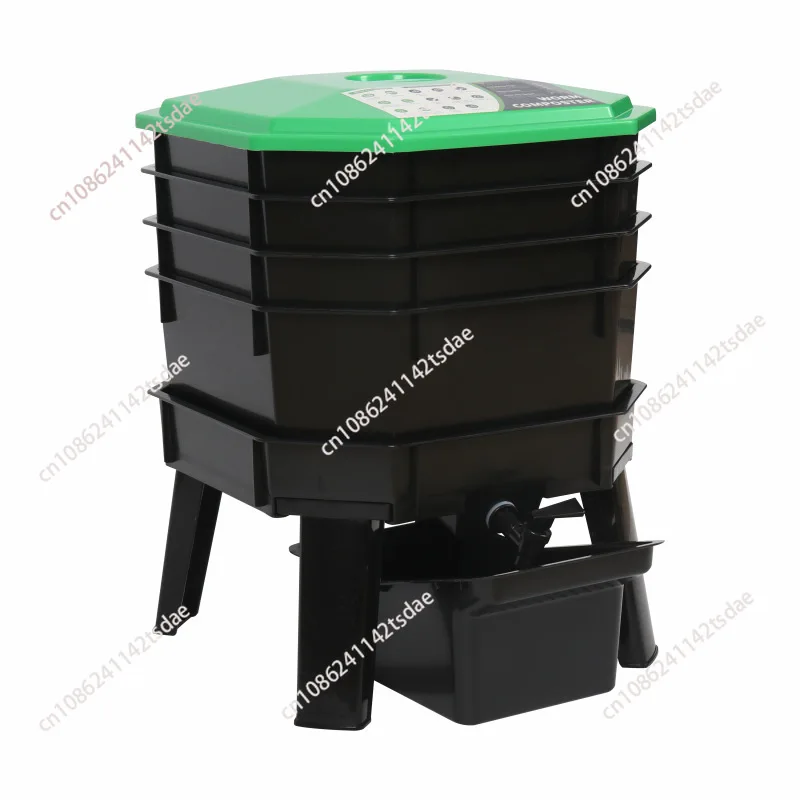 Fermentation Courtyard Compost Bucket, Multi-layer Thickened Earthworm Breeding Box, Outdoor Food Waste Fermentation Compost Box
