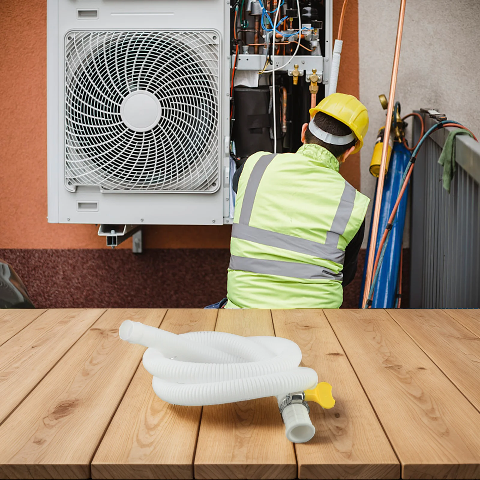 Drain Hose Replacement Ac Drain Hose Connector Home Air Conditioning Convenient Solution Easy Installation High-quality PE