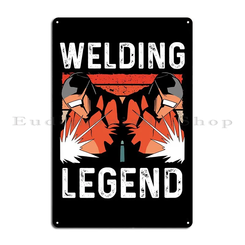 Welding Legend Metal Plaque Poster Garage Create Custom Plaques Wall Mural Tin Sign Poster