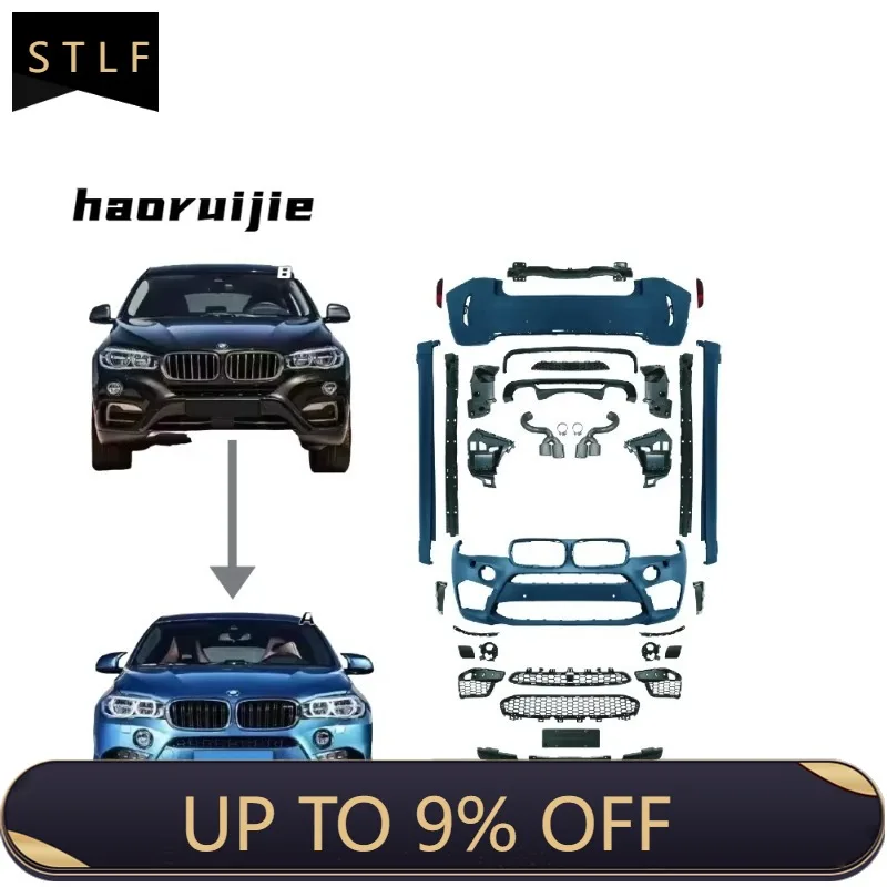 

Zuimi High-end F16 Body Kits For X6 F16 Upgrade To X6M Modification Kit Front Bumper Lip Diffuser Side Skirt Grille F16 Fac