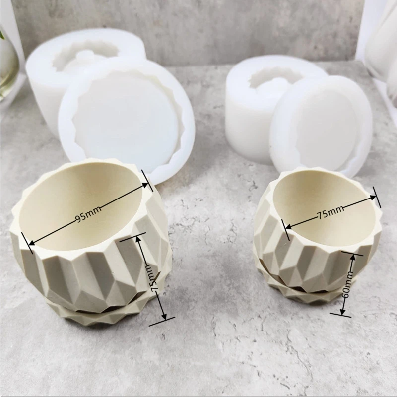 Silicone Resin Molds for Making Succulent Plants Pot Flower Pot Plant Holder