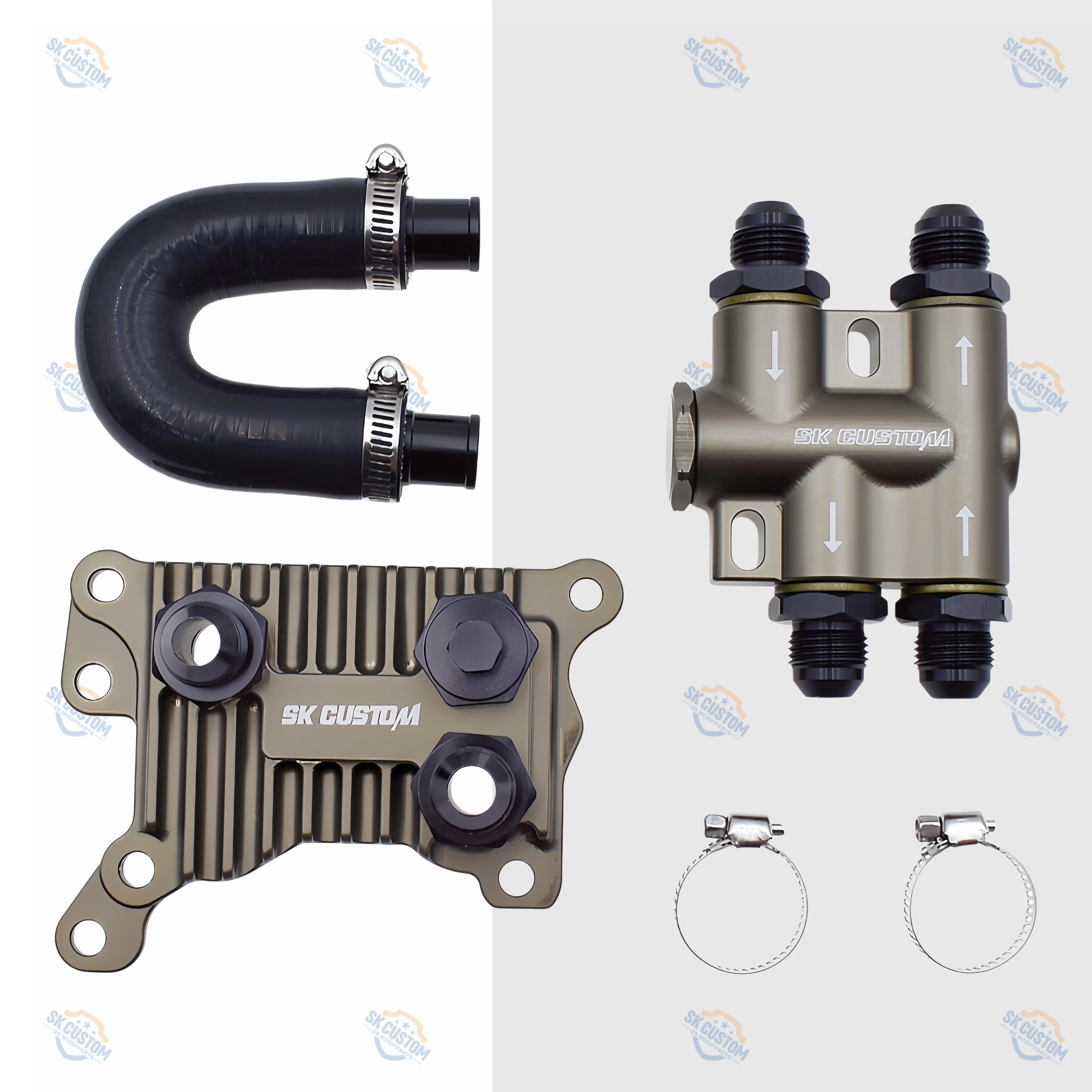 Adaptador de Enfriador de Aceite SK CUSTOM para Motor Mercedes M282, para Motores M282.910 / .915/ .914 / .920 1.3T, OE: A2820700079, Piezas de Auto