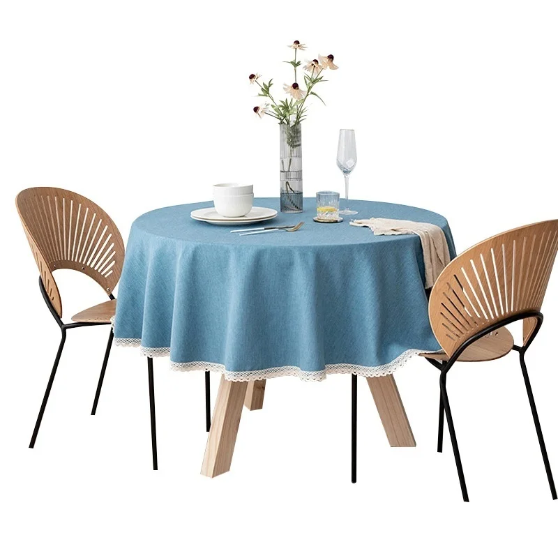 

Large round tablecloth greaseproof fabric suitable for dining table and tablecloth