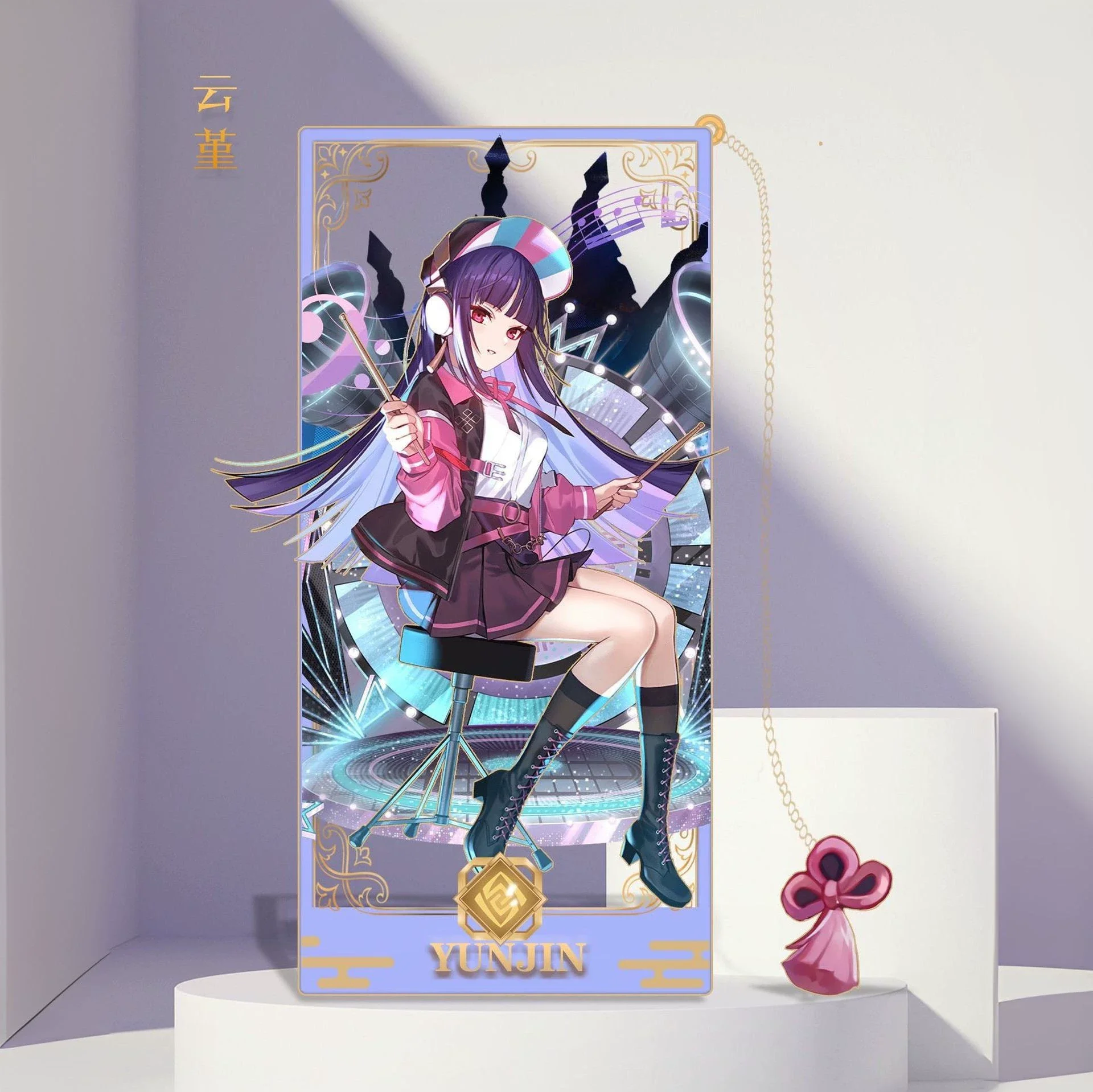 Game Genshin Impact Kaeya Yun Jin Kaveh Kirara Hu Tao Zhongli Beelzebul Yae Miko Metal Bookmark Props Cards  Accessories Gifts