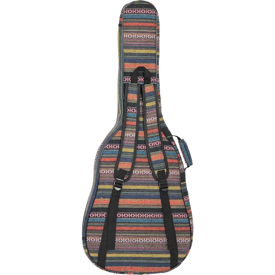 Glenmi Boheemse Akoestische Gitaar Case voor Meisjes Zacht Schuim Gewatteerde 40 41 Inch Gitaar Gig Bag Rugzak met Nekbeschermer Kussen Pa