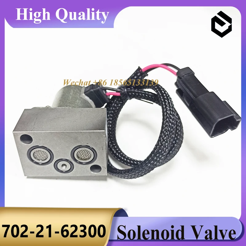 702-21-62300 7022162300 Hydraulic Pump Solonid Valve for Komatsu PC200-8 PC200LC-8 PC220-8 PC210-10 Excvator Parts