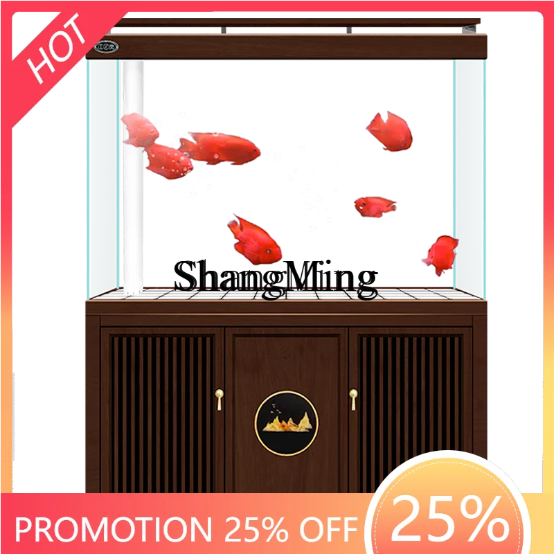 

ZYY household high-value household living room fish tank ultra-white glass floor-to-ceiling aquarium