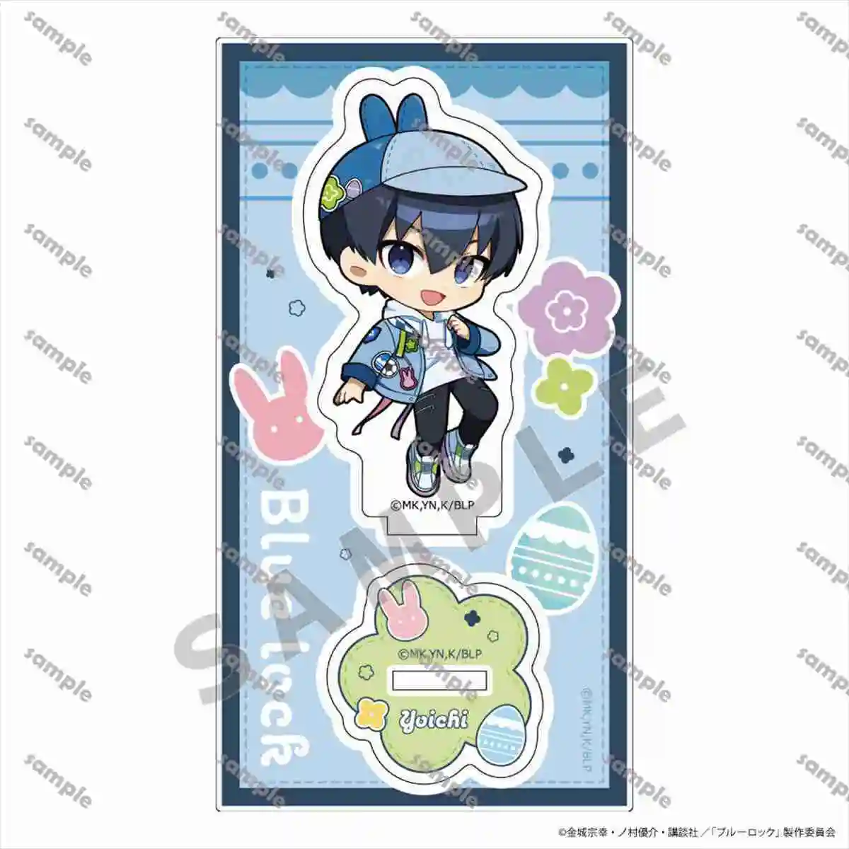 Support en acrylique avec serrure bleue, dessin animé Isagi Yoichi Nagi Seishirō Mikage Reō, accessoires de Collection, figurine, ornements de bureau, cadeau