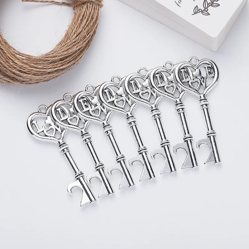 

50 шт., подвеска для ключей с открывалкой для бутылок, креативное свадебное украшение для отеля, подвеска с пивом, брелок для ключей