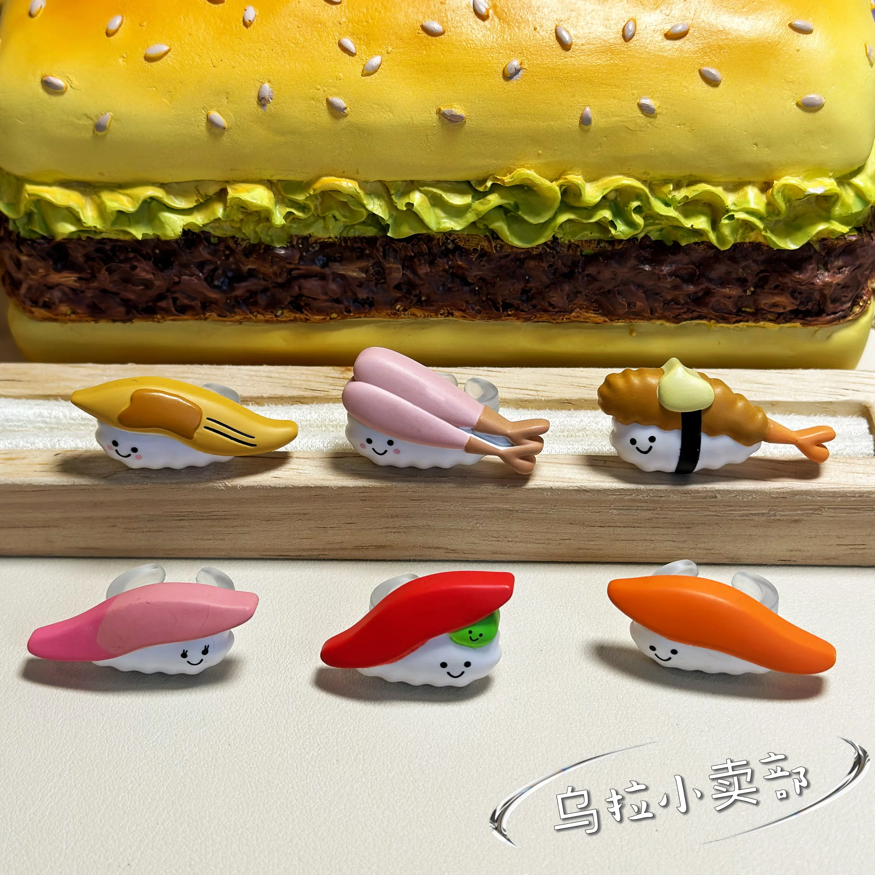 Bandai Gashapon Cute Kawaii Candy Toy Figure Anime Miniature Japanese Sushi Ring Food Keychain Model Capsule Toys Gift