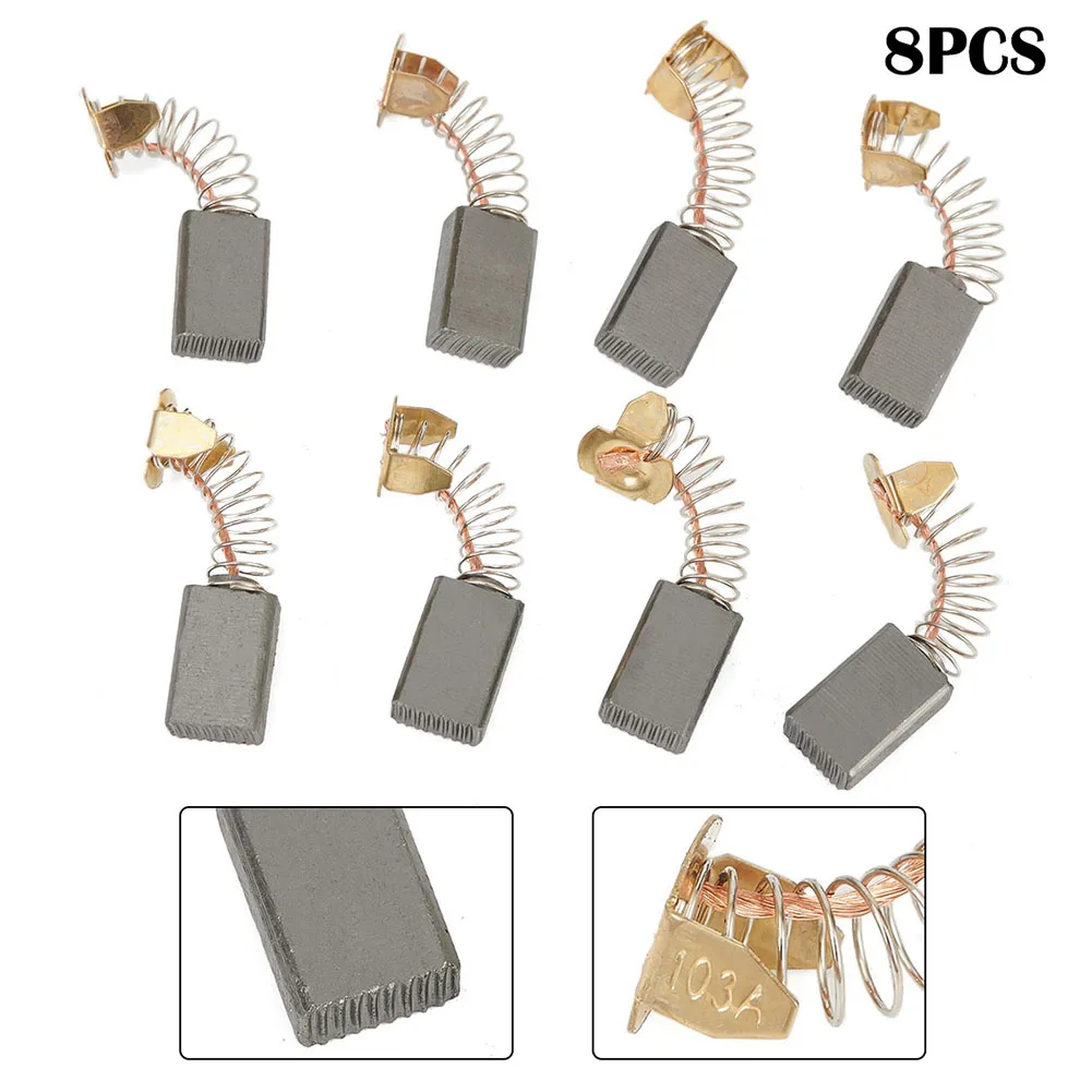 Taladri Officina 42mm 8 pezzi Smerigliatrice Spazzola di carbone Parti di ricambio motore Accessori elettrici Strumenti Riparazione elettrica