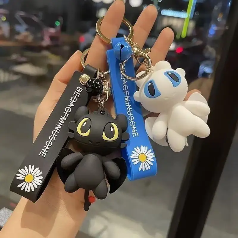 Dragon Taming Master Беззубый Дракон Брелок Подвеска Пара Мультфильм Рюкзак Подвеска Мужчины и Женщины Подарок Брелок Подарок На День Рождения