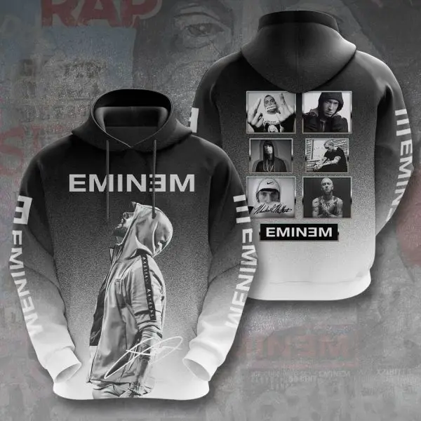 2025 Popular Rapper Eminem Album Hoodies 3D Print Sweatshirts Men/Women Long Sleeve Pullover Fashion Hip Hop Street Man Clothing