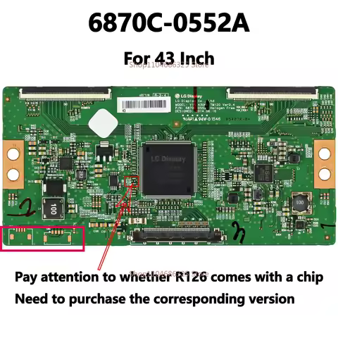 T-Con Logic Board 6870C-0552A compatible with Hisense/LG/Westinghouse/Philips/Vizio 43 Inch TV Parts
