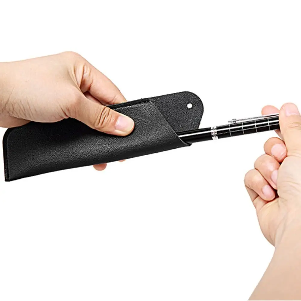 Pen Protection Cover PU Leather Leather Pen Bag Handmade Soft Pen Protective Bag Vintage Holder Pen Sleeve Pouch Student