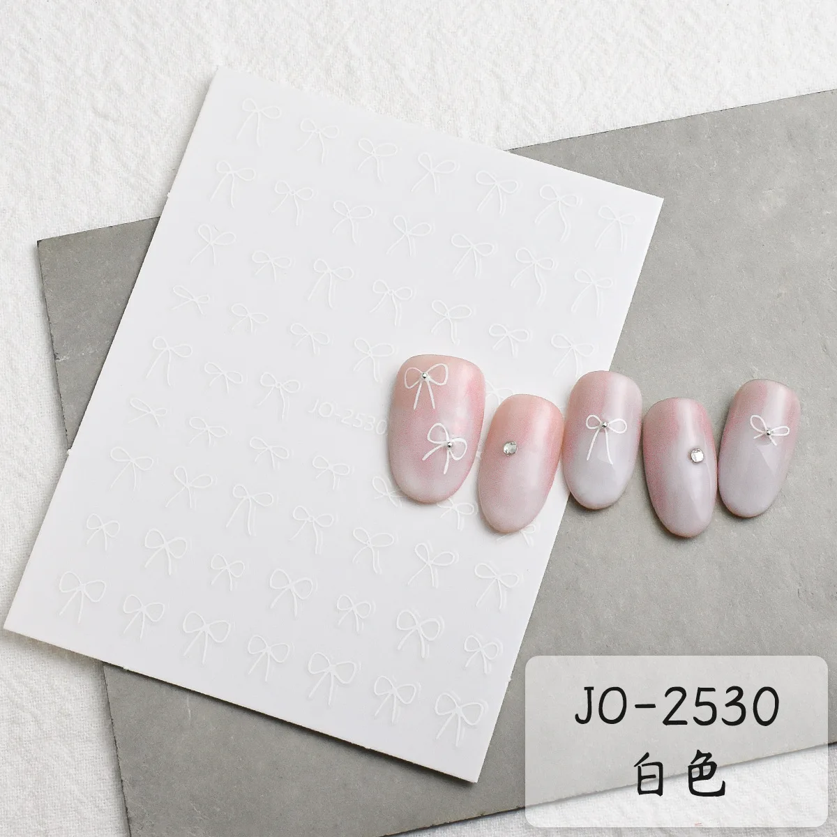 1 Sheet New ins Style Multiple Colored Bows 3D Nail Art Stickers Nail Decals for Manicure fashion Design DIY Happy Accessories