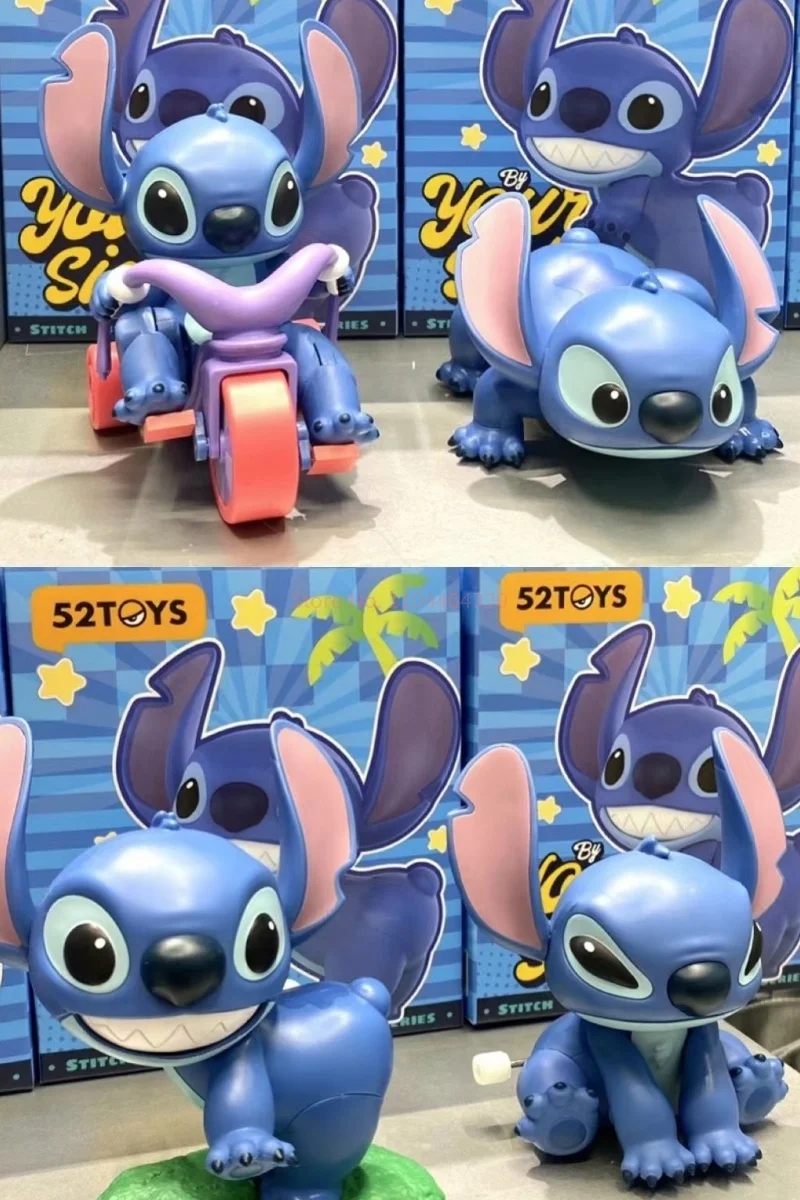 Original 52 ของเล่น Stitch By Your Side Series กล่องตาบอดน่ารัก Stitch อะนิเมะรูปตุ๊กตาเดสก์ท็อปคอลเลกชัน Mystery กล่องของเล่นเด็กของขวัญ