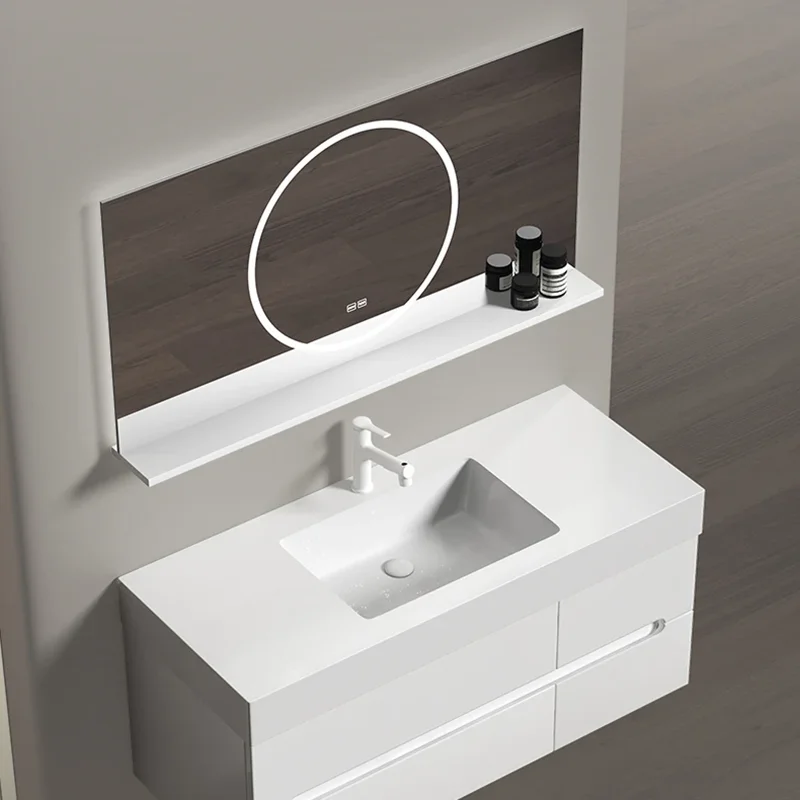 Luxury Organizer Bathroom Cabinet Lighting Mirror Toilet Storage Bathroom Cabinet Home Modern Mobiletto Bagno Lounge Furniture