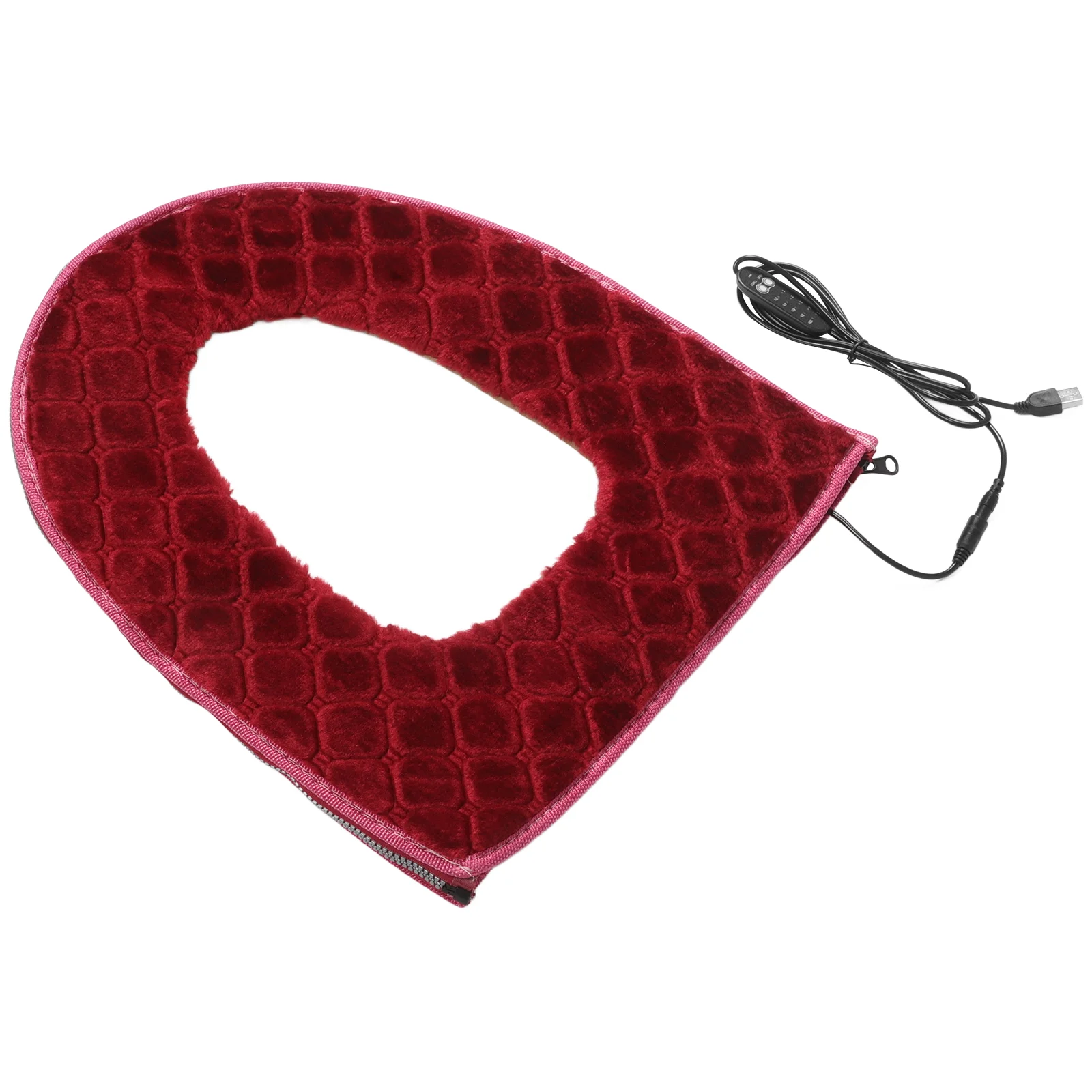 

Seat Cushion Toilet Mat Heating Pad Soft Household Warmer Cover Washable Reusable Red Padded Covers