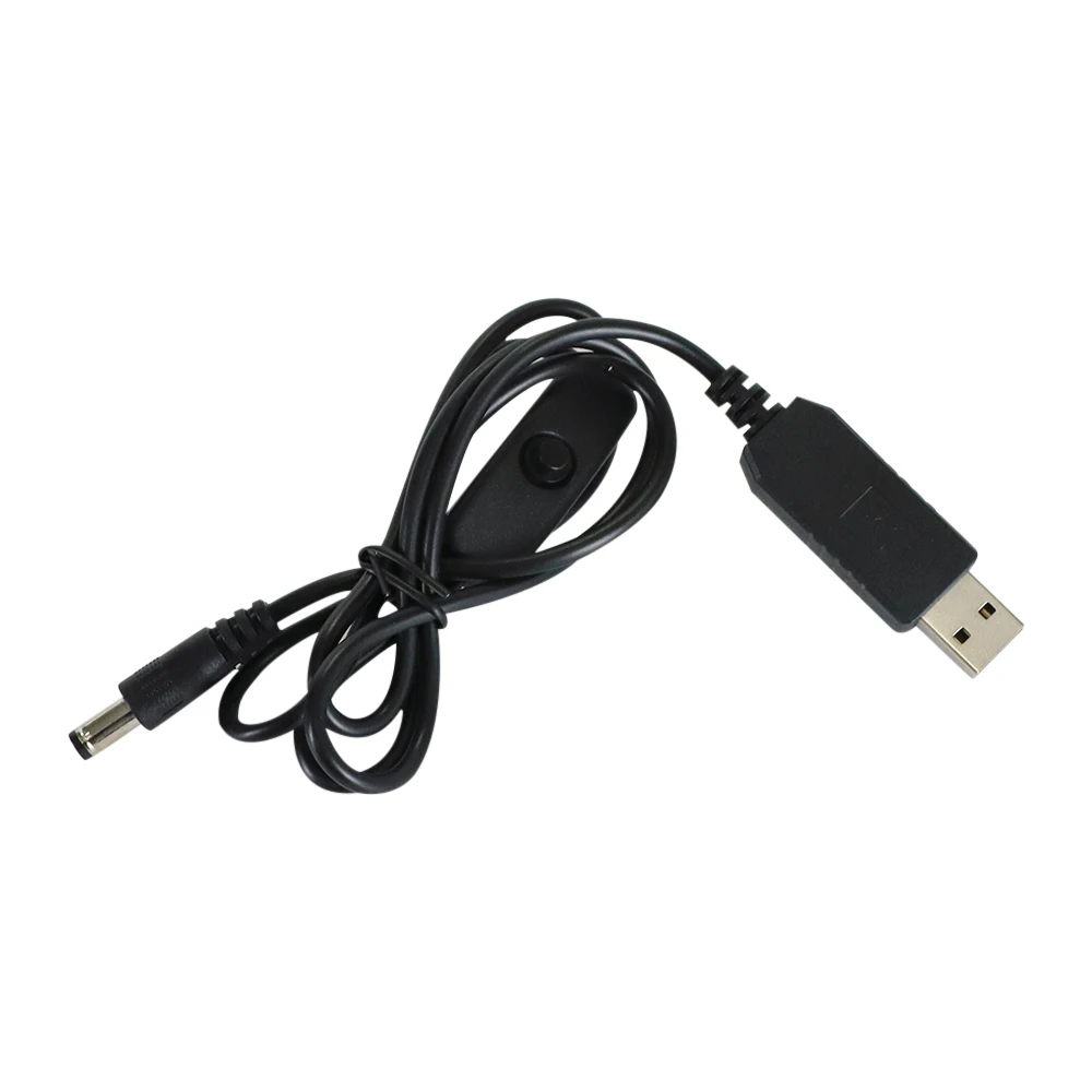 USB 전원 부스트 라인 DC 5V to DC 5V 12V 승압 모듈 USB 컨버터 어댑터 케이블 (스위치 포함, 길이 1m)