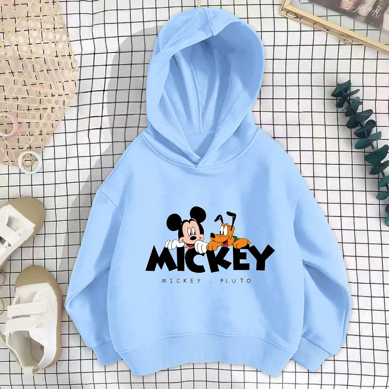 Boy Cartoon Cute Hoodie 2023 Spring Autumn Clothes for Girls Fashion Toddler Cotton Clothes for Children Mickey Mouse Jacket